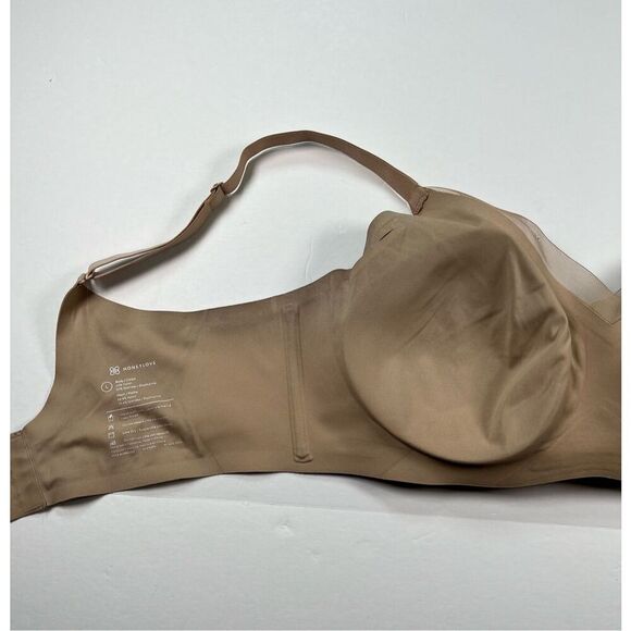 Honeylove Crossover Bra - Sculpting Lift Support Comfort Tan Nude Size Large - Picture 5 of 8